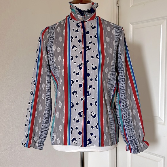 🌺🌸🌼VINTAGE RHODA LEE LONGSLEEVE SIZE : SMALL - Picture 2 of 8